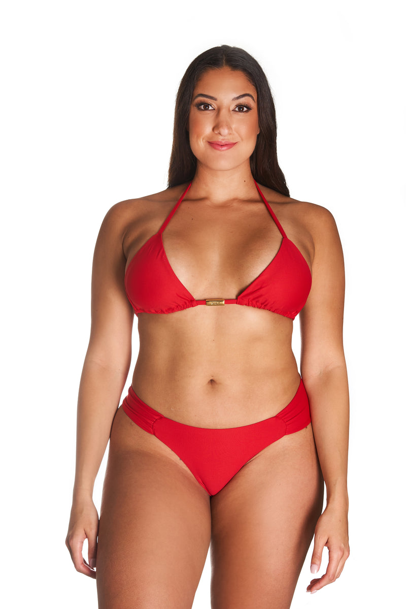 EVA Tanga Bikini Bottom - Fiery Red